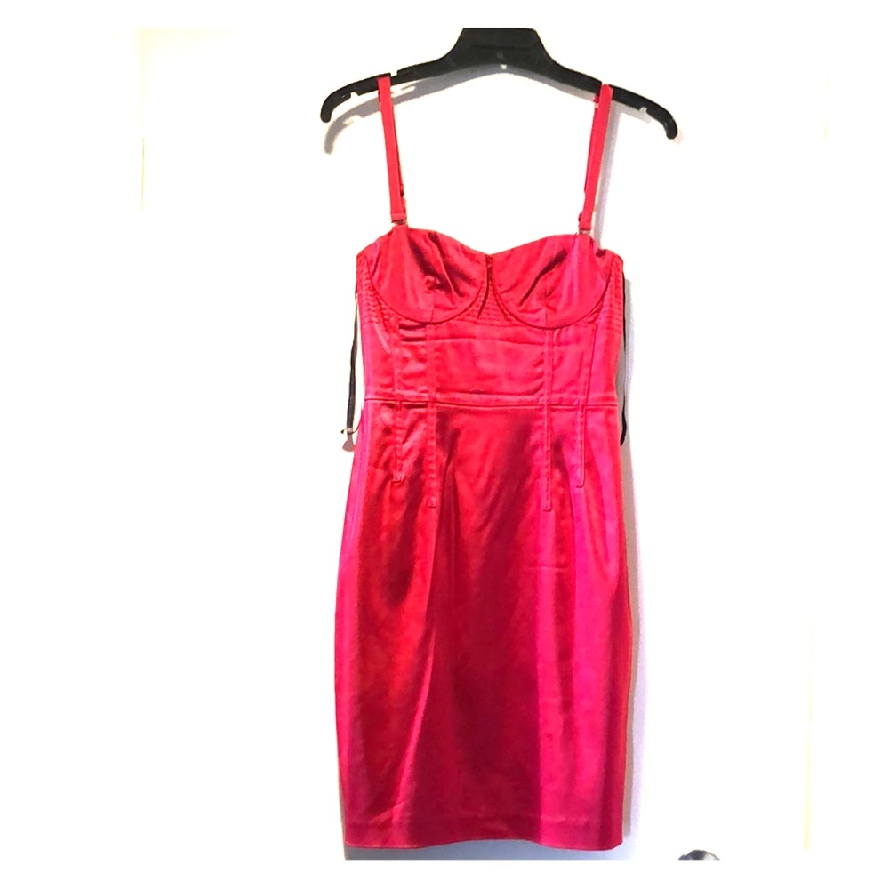 VERA WANG lavender label fuchsia dress